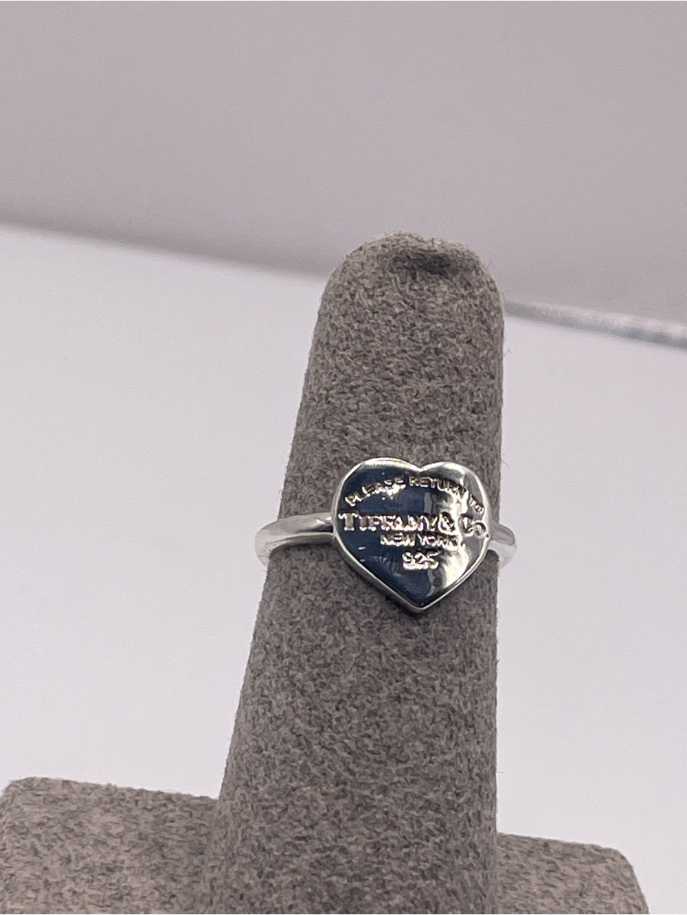Tiffany & Co. Sterling Silver Heart Ring - Picture 8 of 8